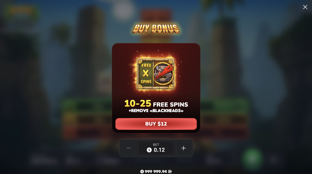 Demo Aztec Totem – okno Bonus Buy z ofertą 10–25 darmowych spinów